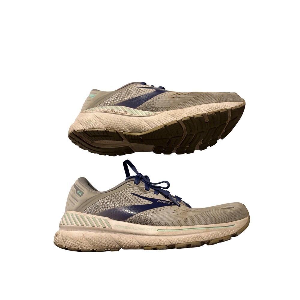 Brooks‎ Adrenaline GTS 22 Running Shoes Grey Blue Stability Sneakers Womens 7.5